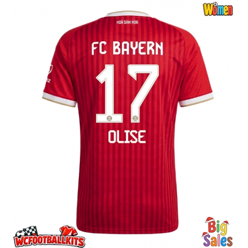 Bayern Munich Michael Olise #17 Replica Home Stadium Shirt for Women 2026-27 Short Sleeve